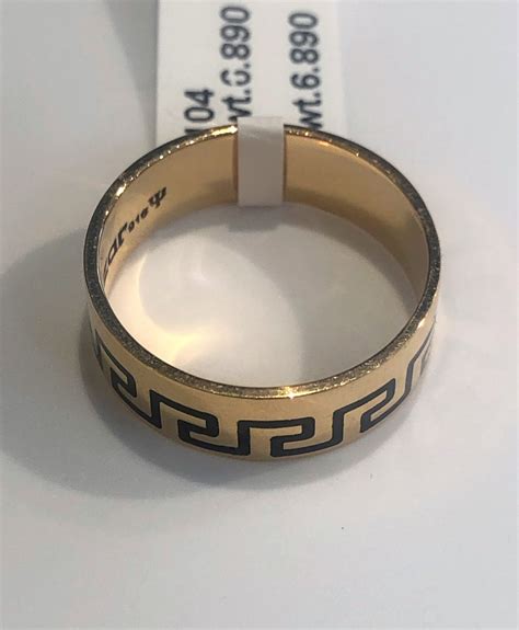 9ct gold versace ring|Versace wedding ring.